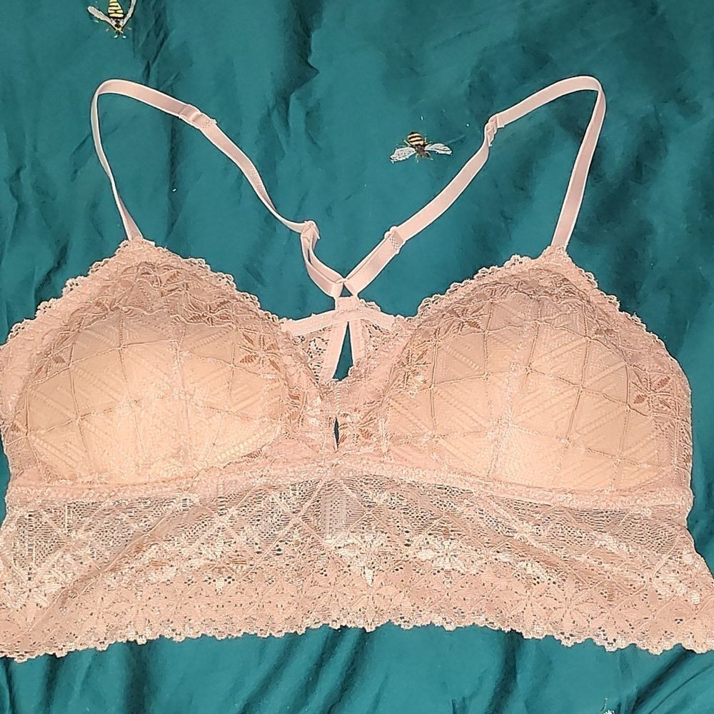 Pink Lace bralette size medium.